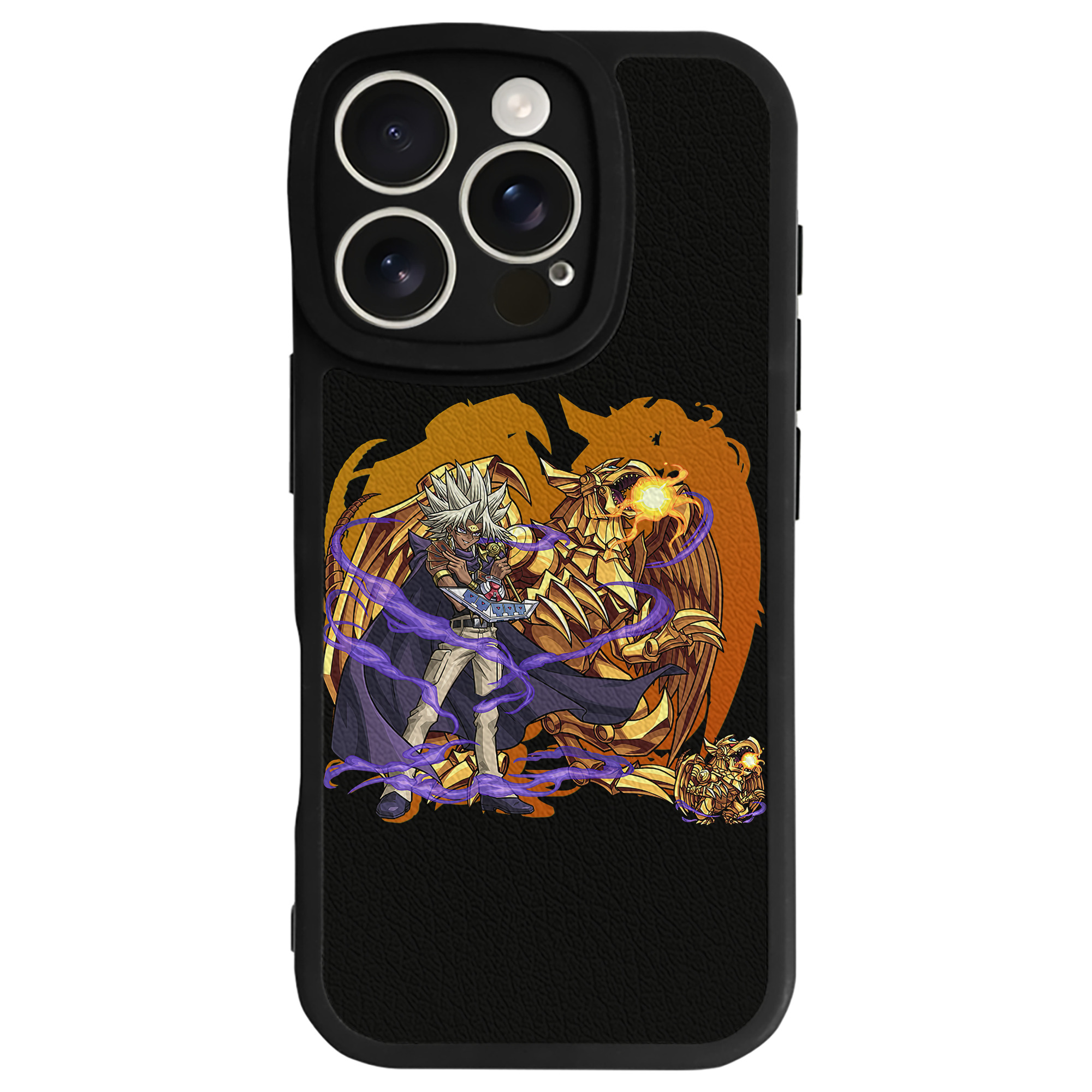 （画像用） 遊☆戯☆王 Yu-Gi-Oh! 【iPhone 16シリーズ対応】シリコンスマホケース（レザー調） 材質：シリコン